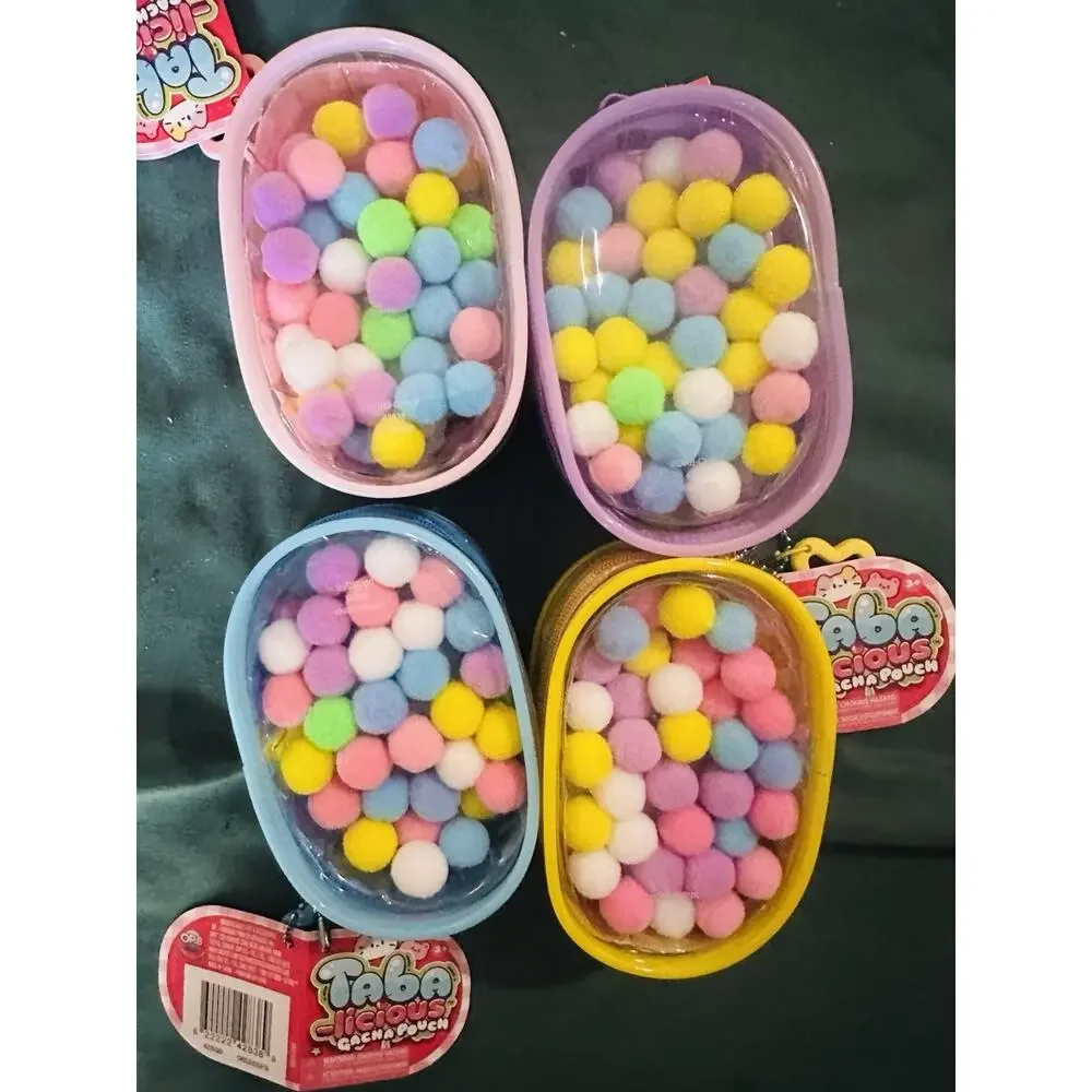 Set Of 4, 8 Taba-licious Gacha Pouch Orb Squish Toy Brand New Squishy Squeeze